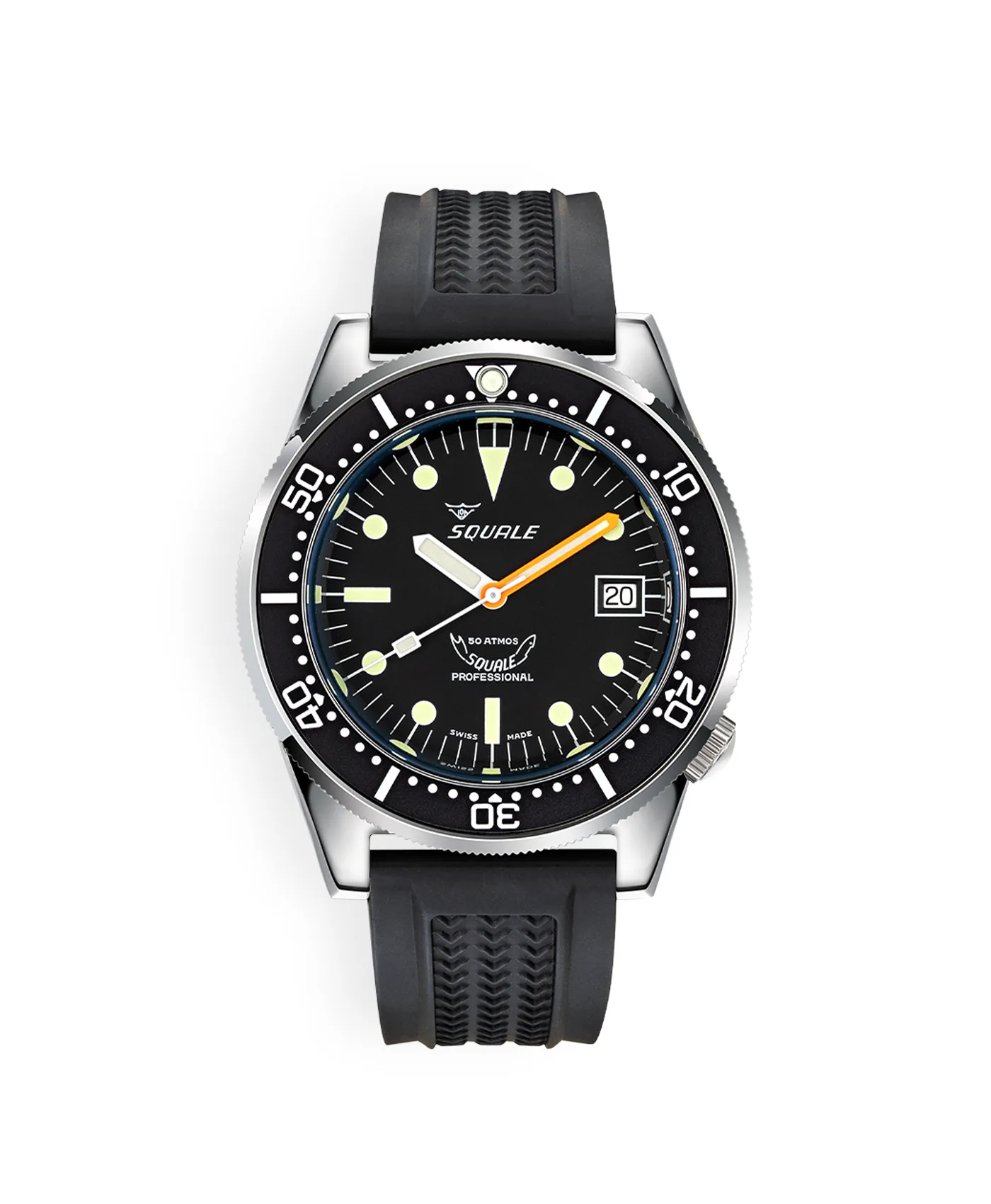 Squale – 1521 Series – Polished Black Squale – 1521 Series – Polished Black