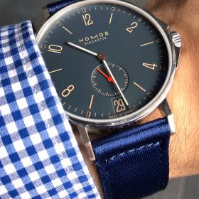 NOMOS Ahoi Atlantik Datum am WB Original zweiteiligen NATO strap @nomoswatchclub