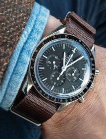 Omega Speedmaster brown NATO band