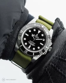 Rolex-Submariner-Green-nylon-single-piece-Strap