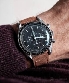 Omega Speedmaster Classic Suede Strap – Brown | WB Original