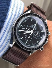 Omega Speedmaster Professional brown NATO strap watchabndit