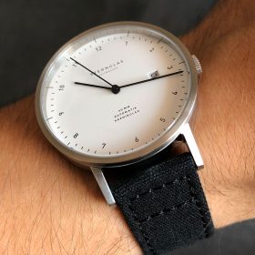 Sternglas Zirkel am schwarzen Canvas von WB Original