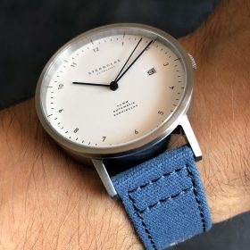 Sternglas Zirkel am blauen Canvas von WB Original