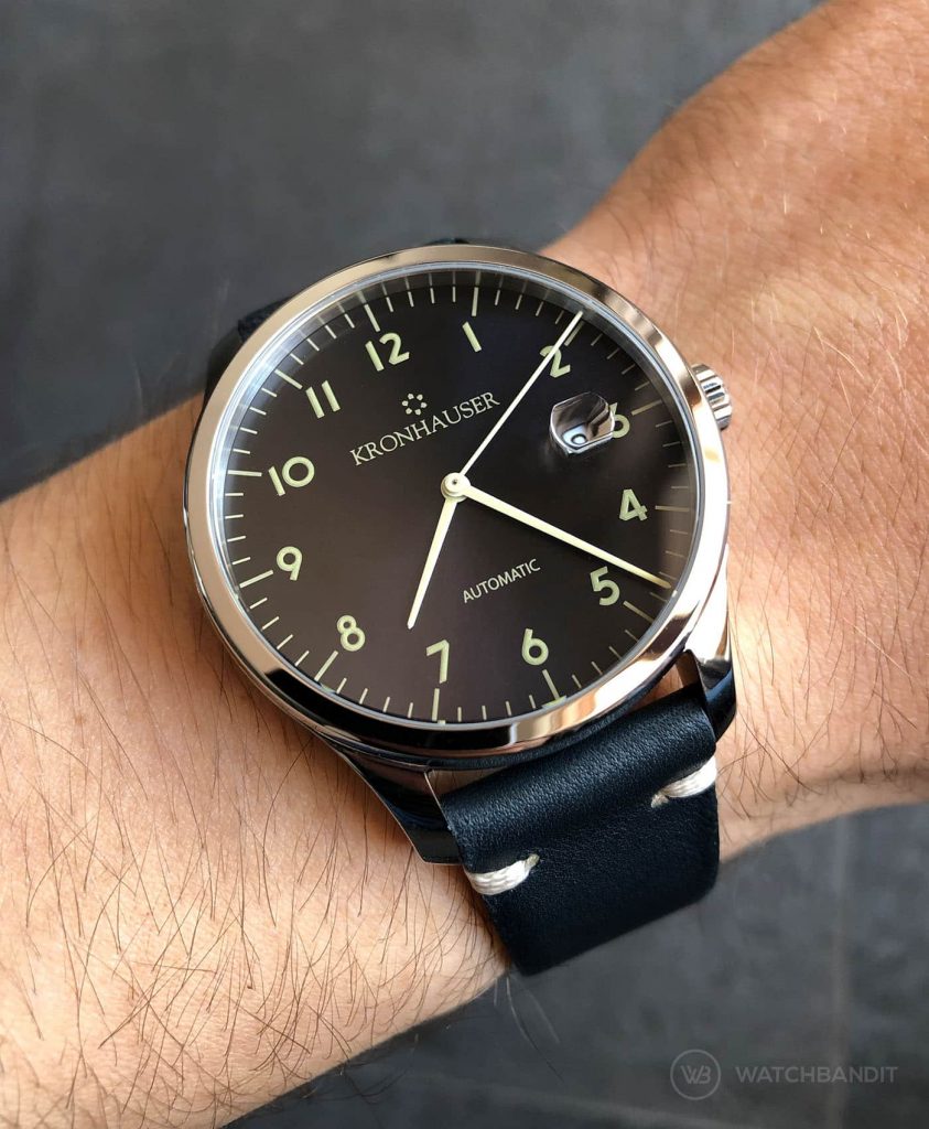 Kronhauser Blue Watchbandit vintage leather midnight blue