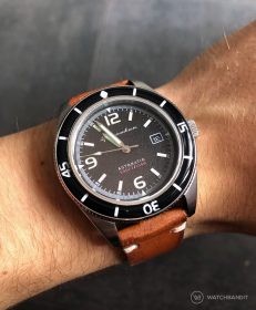 Spinnaker Fleuss SP-5055-02 braunes Vintage-Lederarmband von WatchBandit