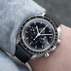 Watchbandit black Sailcloth Cordura strap Omega Speedmaster Professional