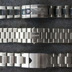 Comparison of Formex, Rolex and Tudor bracelet clasps