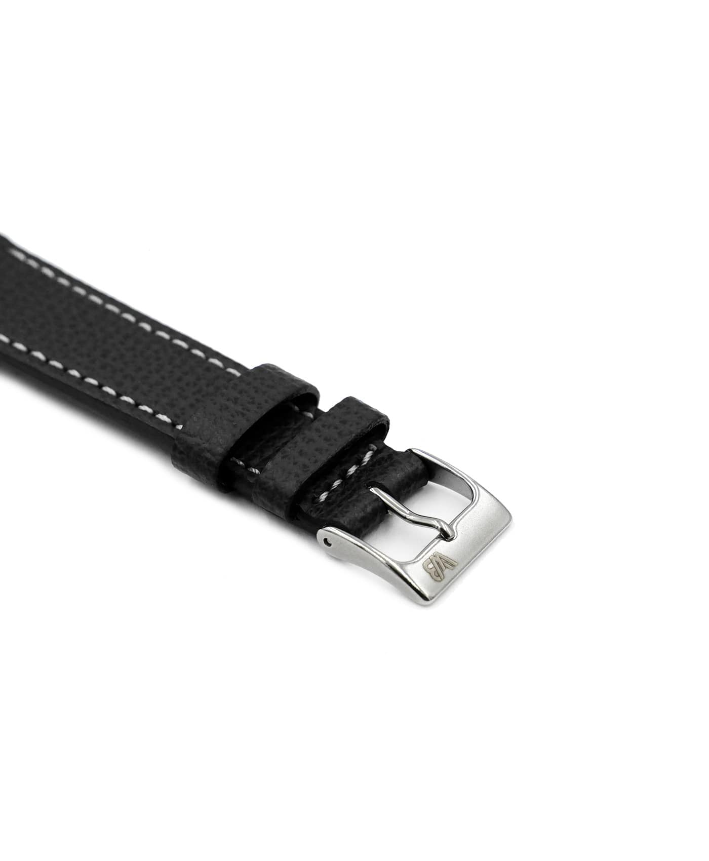 WB_premium_textured_leather-straps_Black_side-min Textured calfskin leather watch strap black side watchbandit