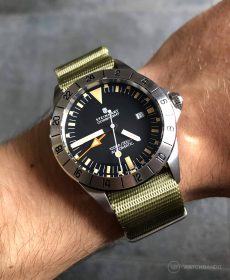 Steinhart Ocean Vintage GMT Strap guide khaki grün NATO Uhrenarmband-min