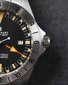 Steinhart Ocean Vintage GMT Zifferblatt Makro