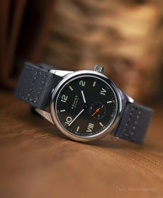 NOMOS Club Campus dunkel Canvas armband grau