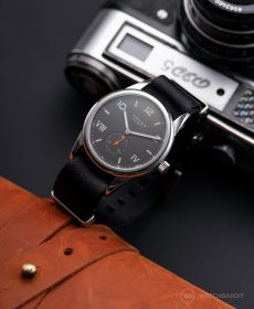 NOMOS Club Campus dunkel premium NATO uhrenarmband schwarz Watchbandit