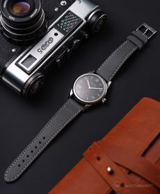 NOMOS Club Campus dunkel struktiriertes kalbslederarmband dunkelgrau