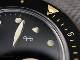 About Vintage - 1926 "All Black" Automatic - Bezel Macro