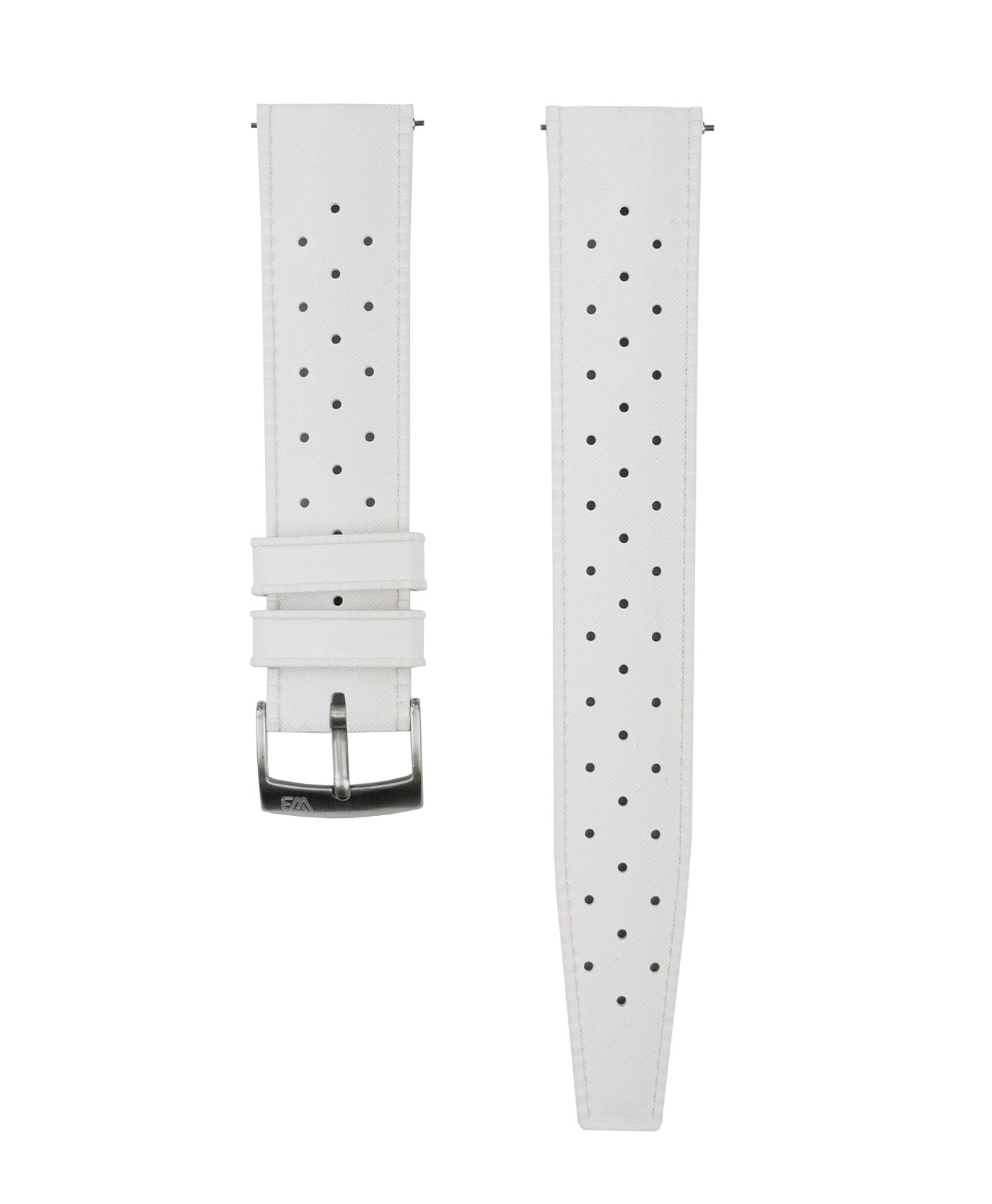 Tropical Rubber watch strap_White_Front-min Tropical Rubber watch strap_White_Front