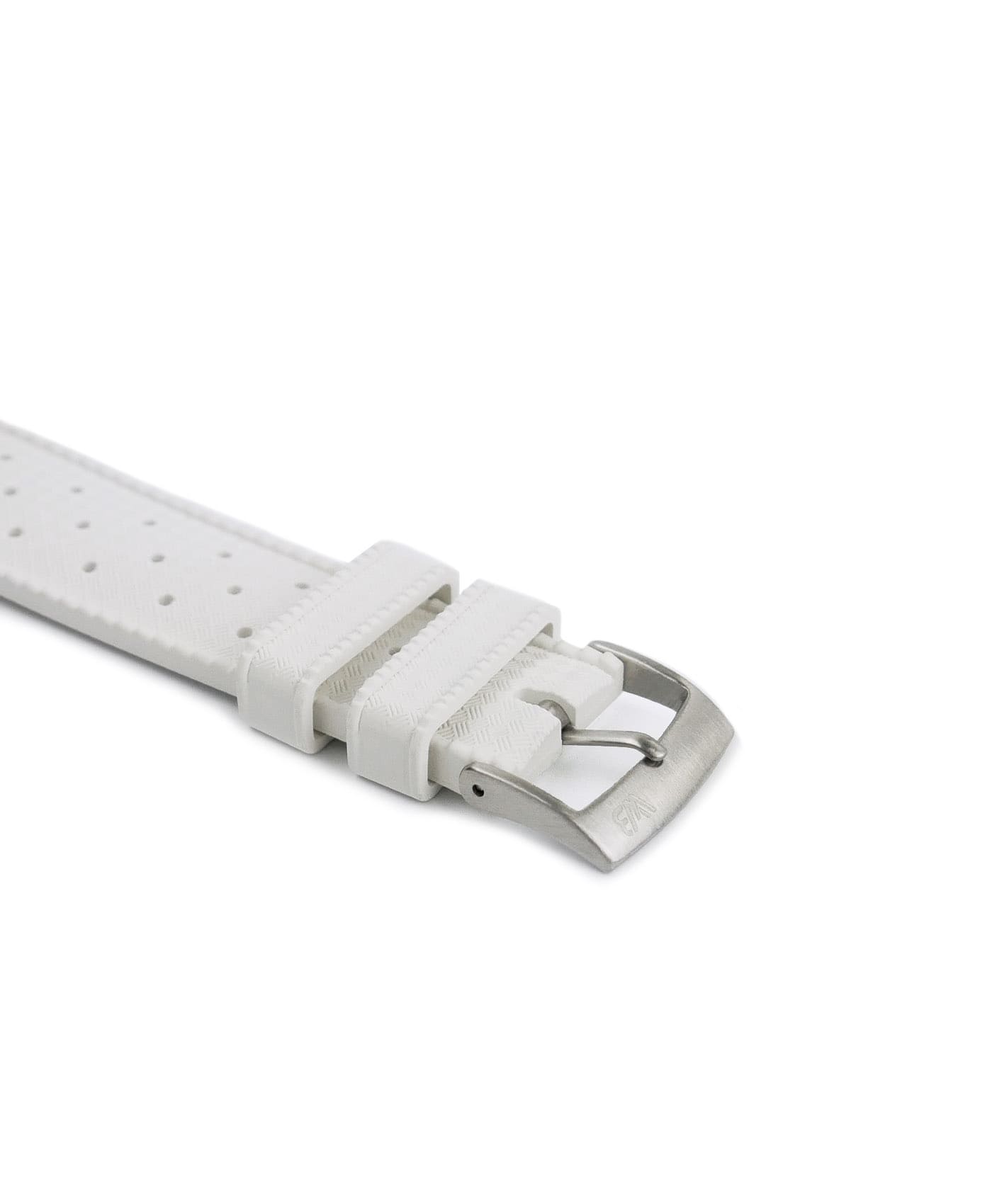 Tropical Rubber watch strap_White_Side-min Tropical Rubber watch strap_White_Buckle