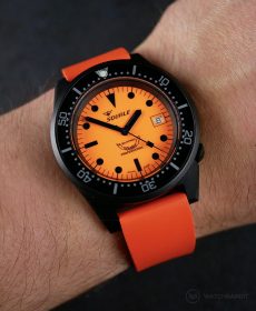 Orange Classic-Style rubber strap by WB Original