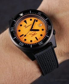 Black Tropical-Style rubber strap by WB Original