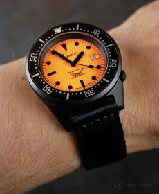 Twp-Piece NATO strap Black PVD by WB Original