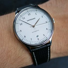 Textured Calfskin Watch Strap Black | WB Original