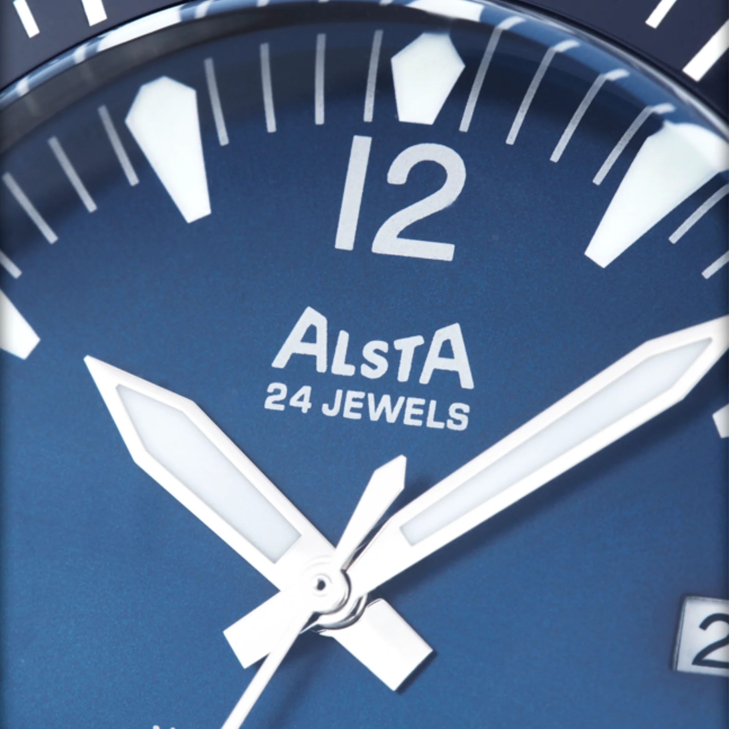 Alsta - Nautoscaph - Blue - dial macro Alsta - Nautoscaph - Blue - dial macro