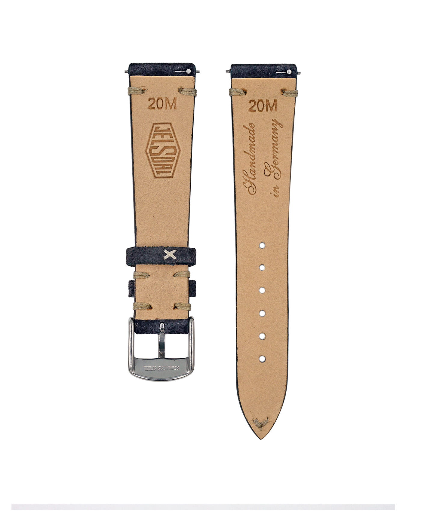 Jelsdal_Vintage Suede-Watch Strap-Dark Grey-back-min Jelsdal_Vintage Suede-Watch Strap-Dark Grey-back-min