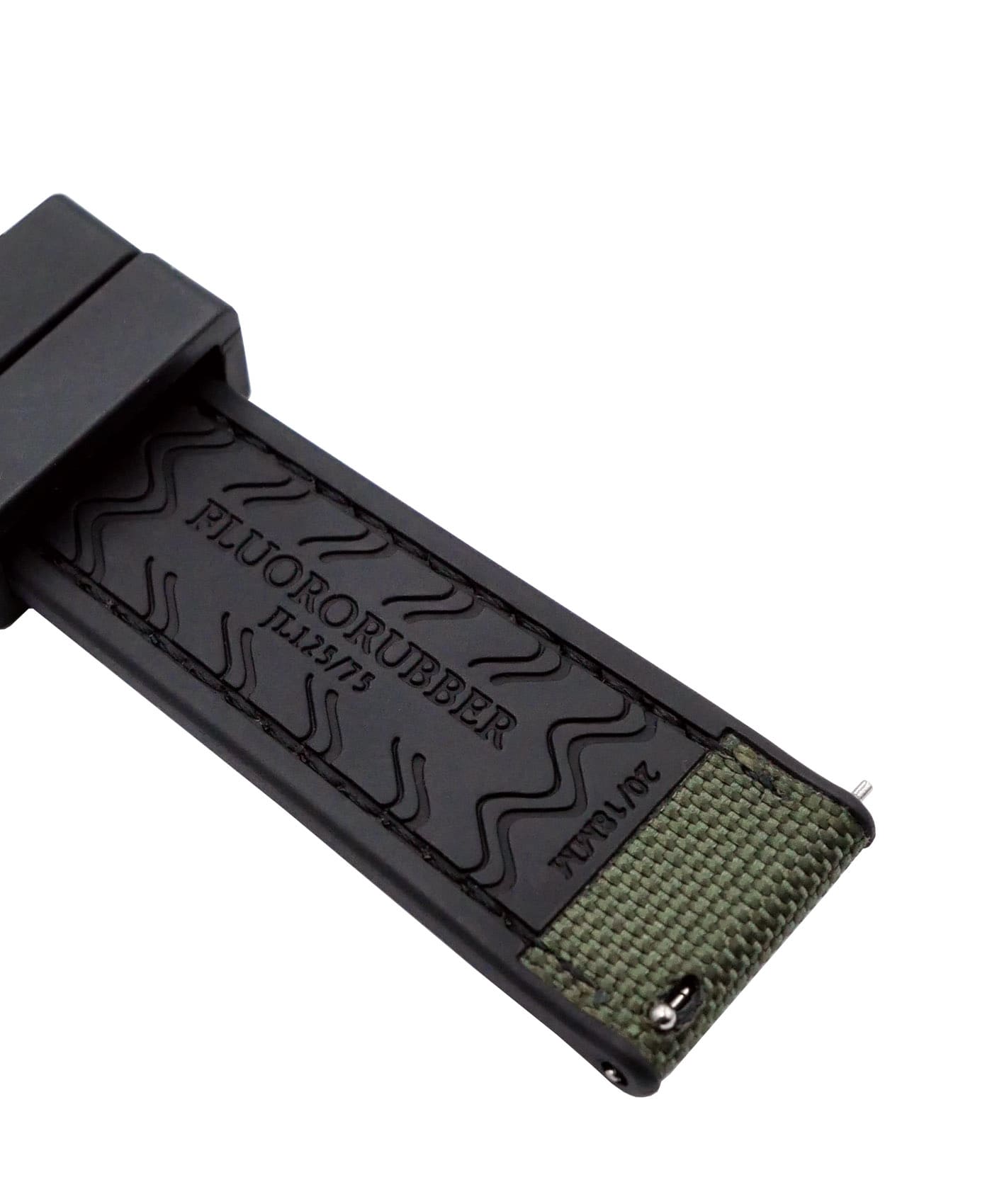 Rubber-Sailcloth-strap-Green-detail-min Rubber-Sailcloth-strap-Green-detail-min