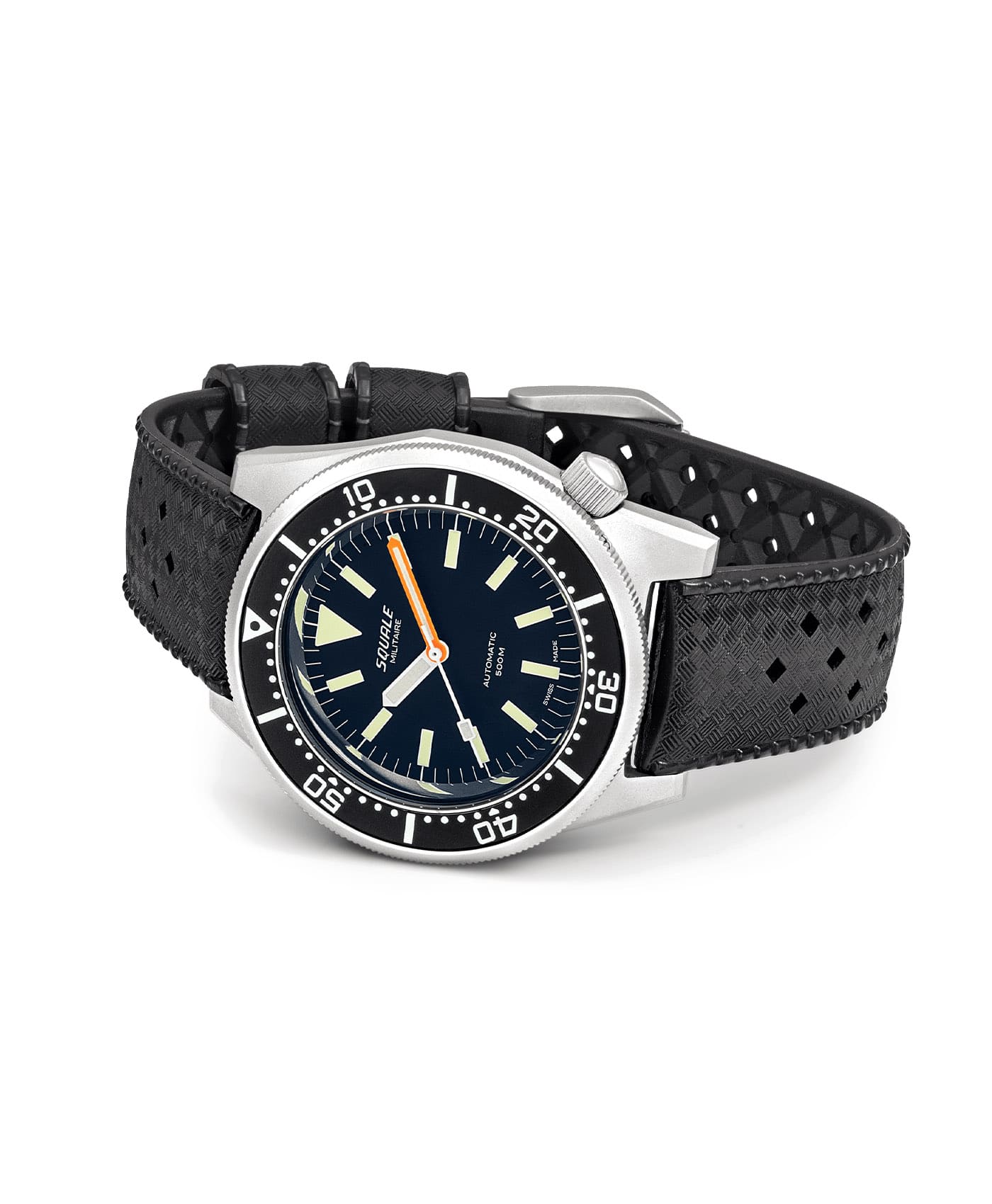Squale - 1521 Black Militaire - Blasted - Rubber - 1521MILBL.HT-side-min Squale - 1521 Black Militaire - Blasted - Rubber - 1521MILBL.HT-side-min