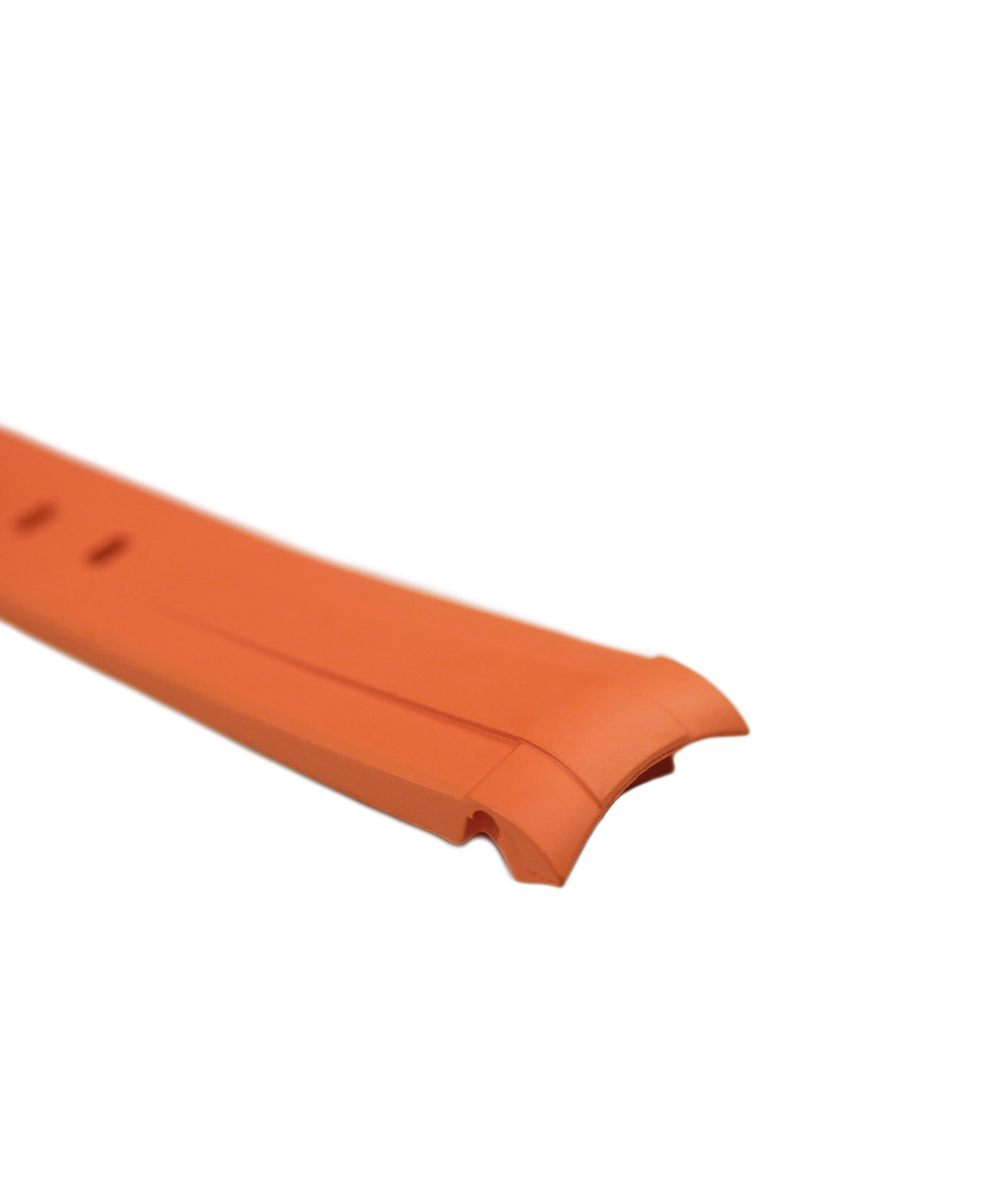 Curved-End-Rubber-Watch-Strap-Orange-WB-Original-Side Curved-End-Rubber-Watch-Strap-Orange-WB-Original-Side
