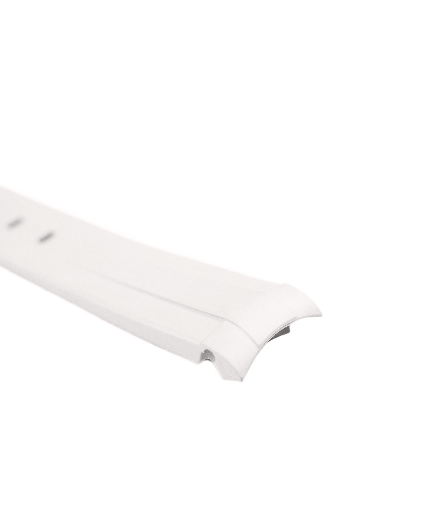 Curved-End-Rubber-Watch-Strap-White-WB-Original-side Curved-End-Rubber-Watch-Strap-White-WB-Original-side