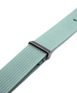 Ribbed Nato Strap - Light Blue- side-min