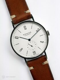 NOMOS Tangente Strap guide Vintage leather brown WB original-min
