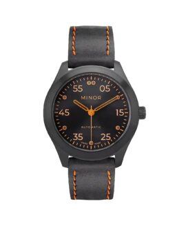 Minor - Heritage - Black & Orange Automatic-min