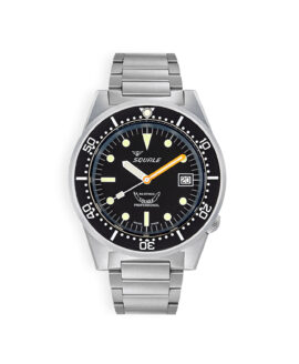 Squale - 1521 Black - Blasted - Bracelet - 1521BKBL.SQ20S