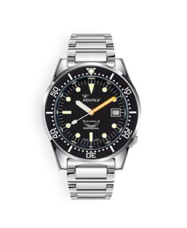 Squale - 1521 Black Classic - Polished - Bracelet - 1521CL.SQ20L-min