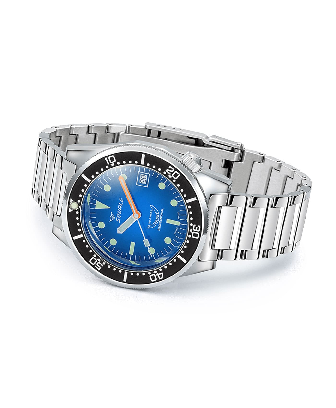 Squale - 1521 Blue Ray - Polished - Bracelet - 1521PROFD.SQ20L - 2-min Squale - 1521 Blue Ray - Polished - Bracelet - 1521PROFD.SQ20L - 2-min