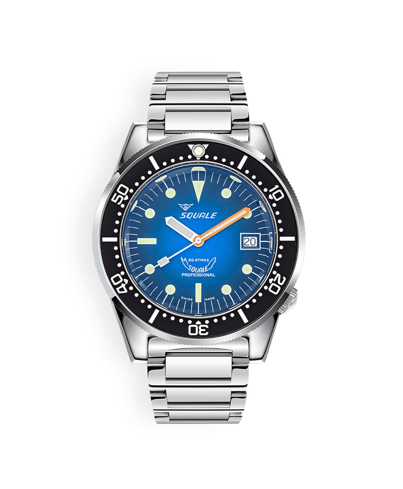 Squale - 1521 Blue Ray - Polished - Bracelet - 1521PROFD.SQ20L-min Squale - 1521 Blue Ray - Polished - Bracelet - 1521PROFD.SQ20L-min