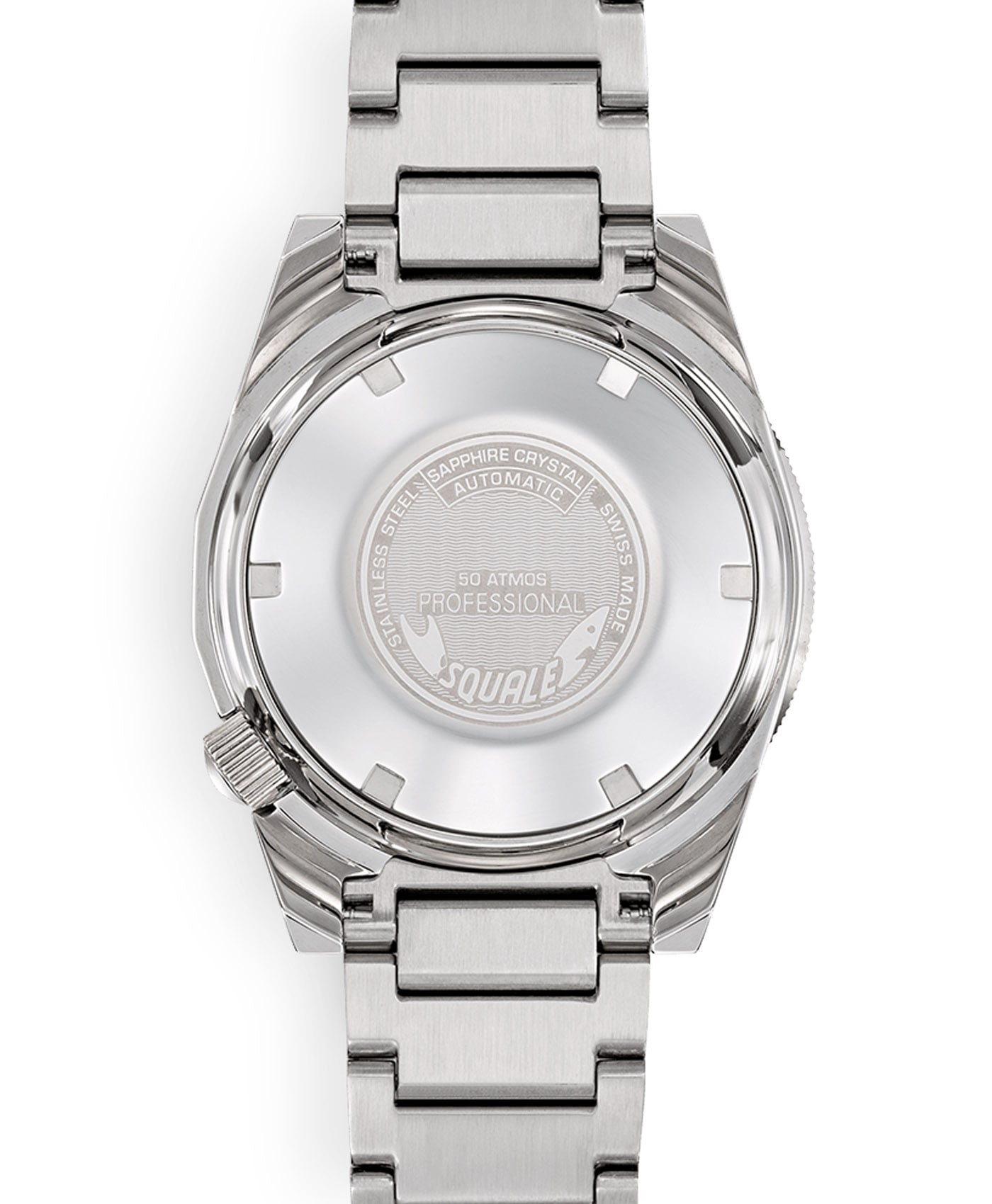 Squale - 1521 Ocean - Polished - Bracelet - Case back-min Squale - 1521 Ocean - Polished - Bracelet - Case back-min