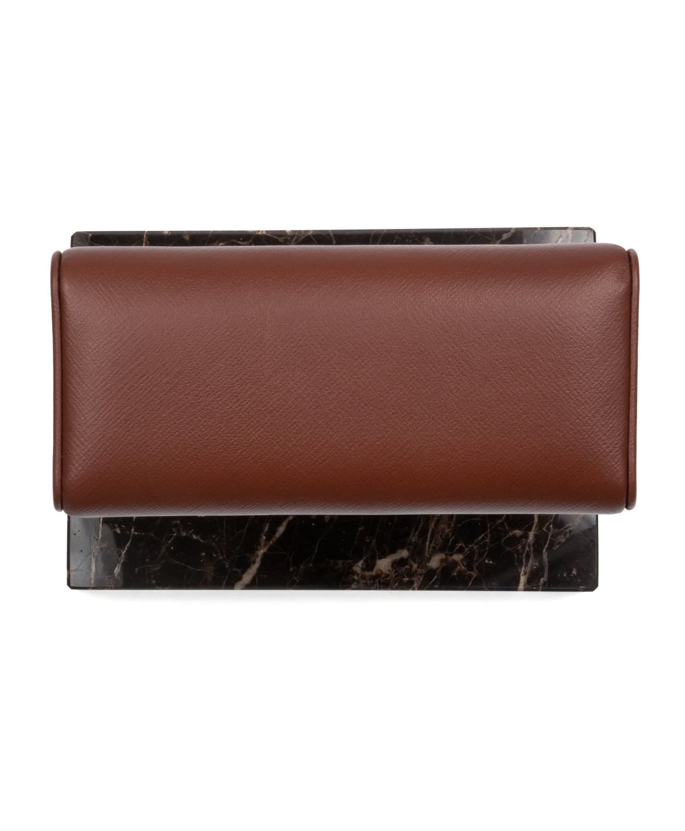 Top Wristonomy – Watch Stand Classic – Double – Brown & Brown - Saffiano-top-min Top Wristonomy – Watch Stand Classic – Double – Brown & Brown - Saffiano-top-min