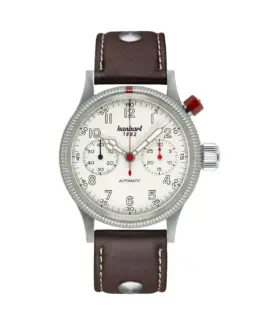 hanhart-pioneer-mk-i-antique-white-40-mm-dark-brown