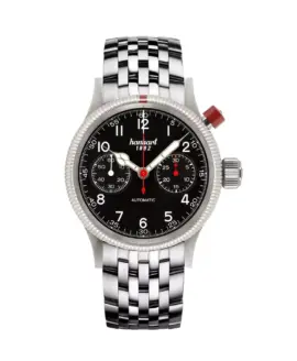 hanhart-pioneer-mk-i-antique-white-40-mm-steel-bracelet