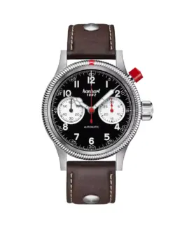 hanhart-pioneer-mk-i-reverse-panda-40-mm-dark-brown-leather