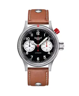 hanhart-pioneer-mk-i-reverse-panda-40-mm-light-brown-leather