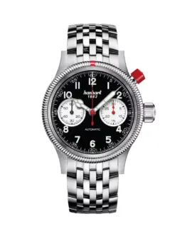 hanhart-pioneer-mk-i-reverse-panda-40-mm-metal-bracelet