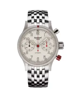 hanhart-pioneer-mk-ii-antique-white-40-mm-metal-bracelet