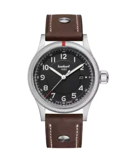 hanhart-pioneer-one-black-42-mm-brown-leather-rivet