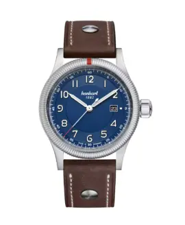 hanhart-pioneer-one-blue-42-mm-brown-leather