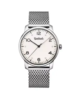 hanhart-pioneer-silva-white-385-mm-metal-bracelet