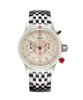 hanhart-pioneer-tachytele-antique-white-40-mm-metal-bracelet